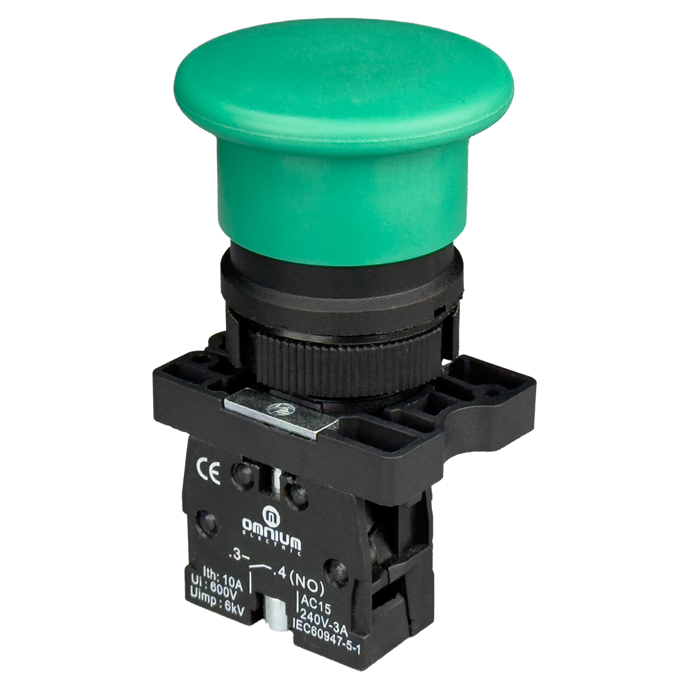 Pulsador Seta ø40mm