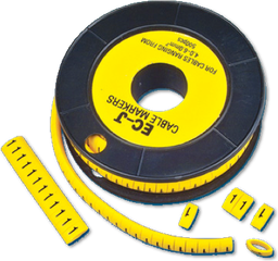 Rollo de marcadores de cable plano